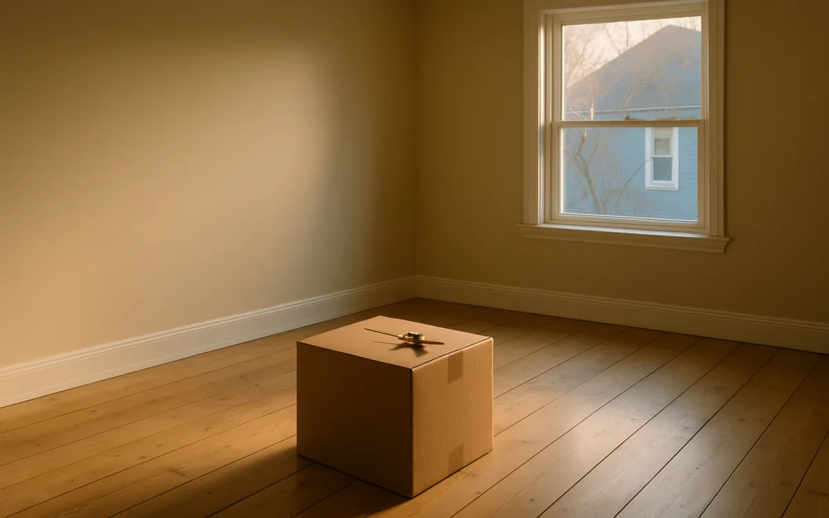 An empty room and a first set of keys